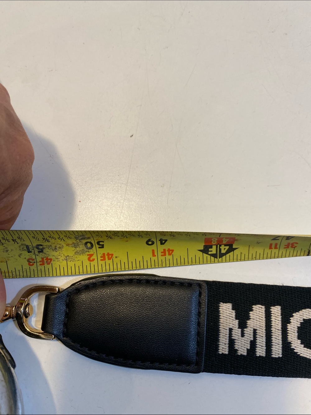 MICHAEL KORS Black Logo Webbing Bag Strap - Picture 6 of 8